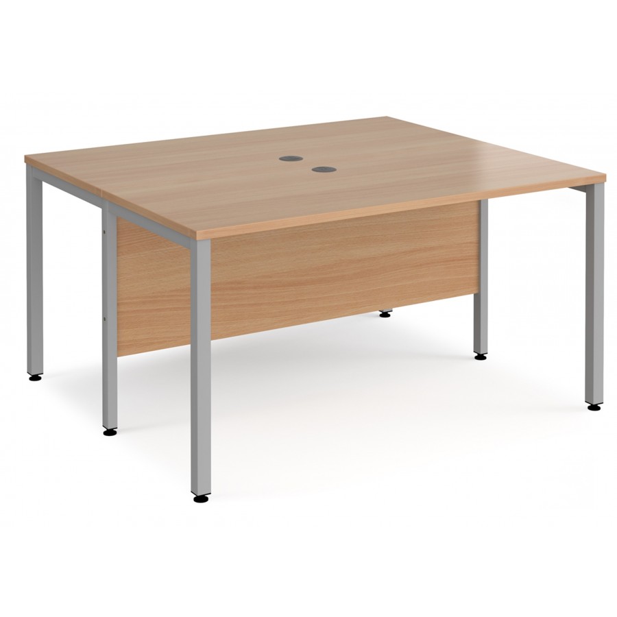 Maestro Bench Leg Back to Back 1200mm Deep Desk